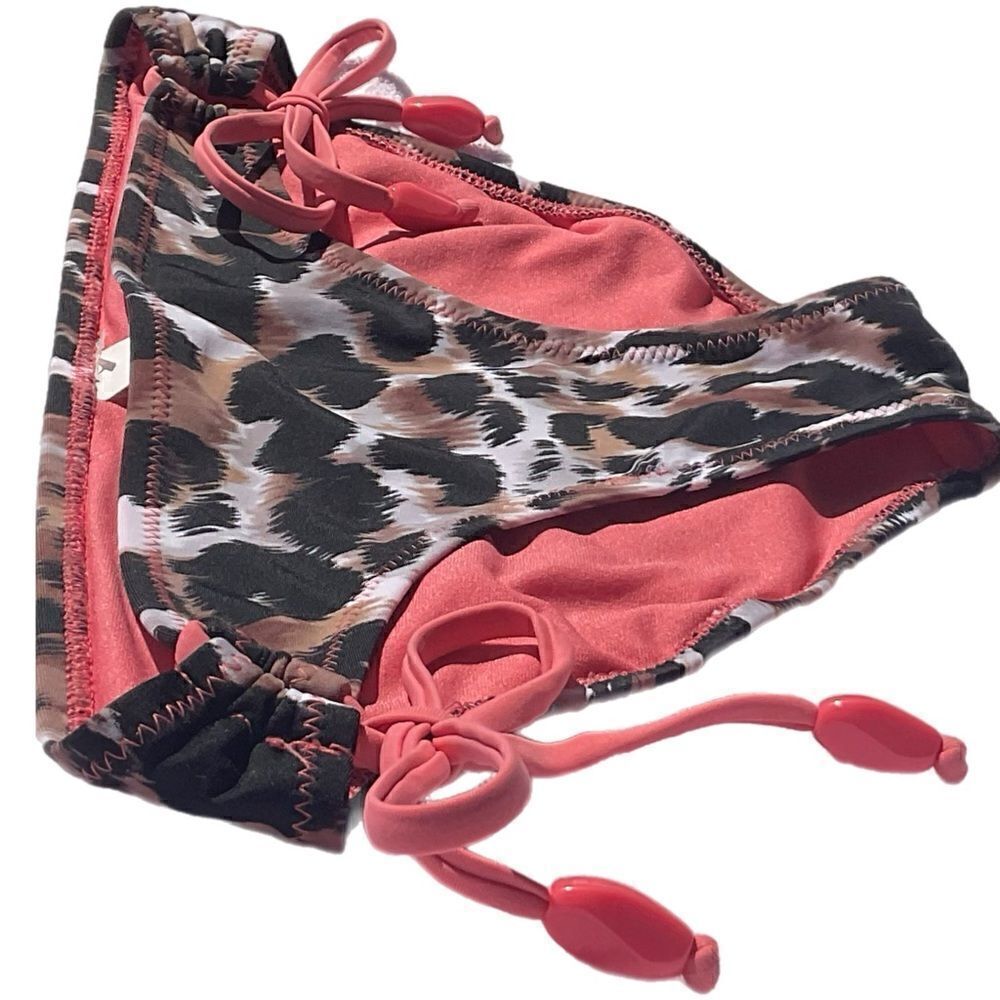 Cheetah Print String Bikini Bottom - Picture 3 of 12
